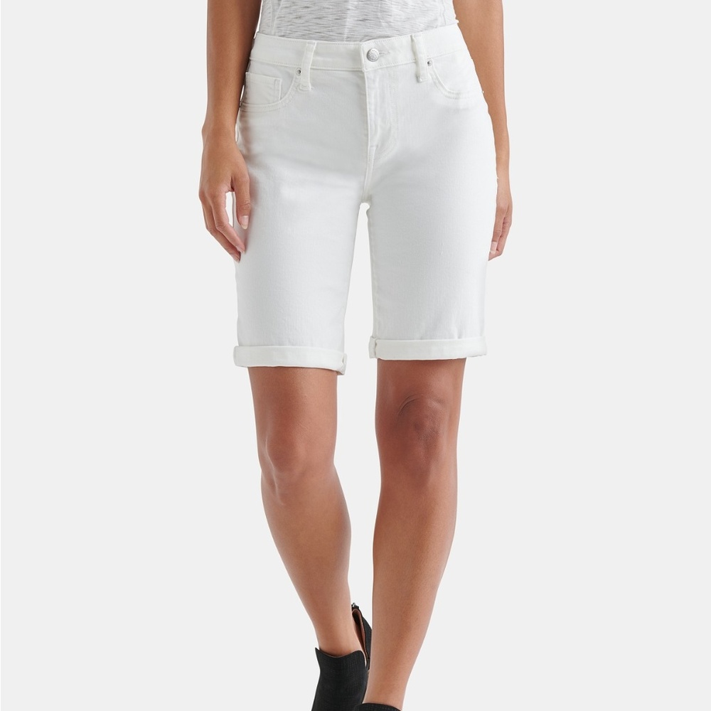 Lucky Brand The Bermuda White Denim Shorts Size 0/25